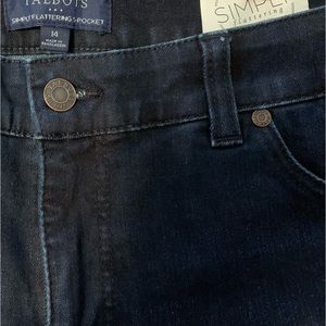 Talbots women’s ankle jeans, size 14, indigo